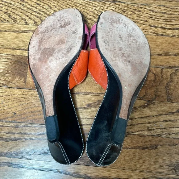 Pink and Orange Wedges - Picture 3 of 3